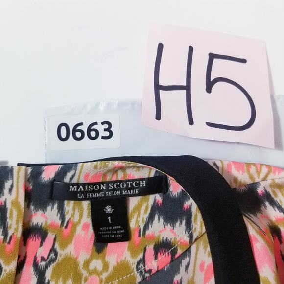 Maison Scotch Printed Shift Mini Dress - Picture 11 of 11